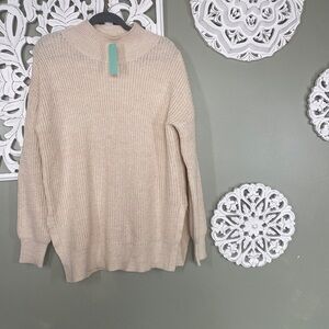 Abound Oversized Knit Beige Ivory Sweater NWT